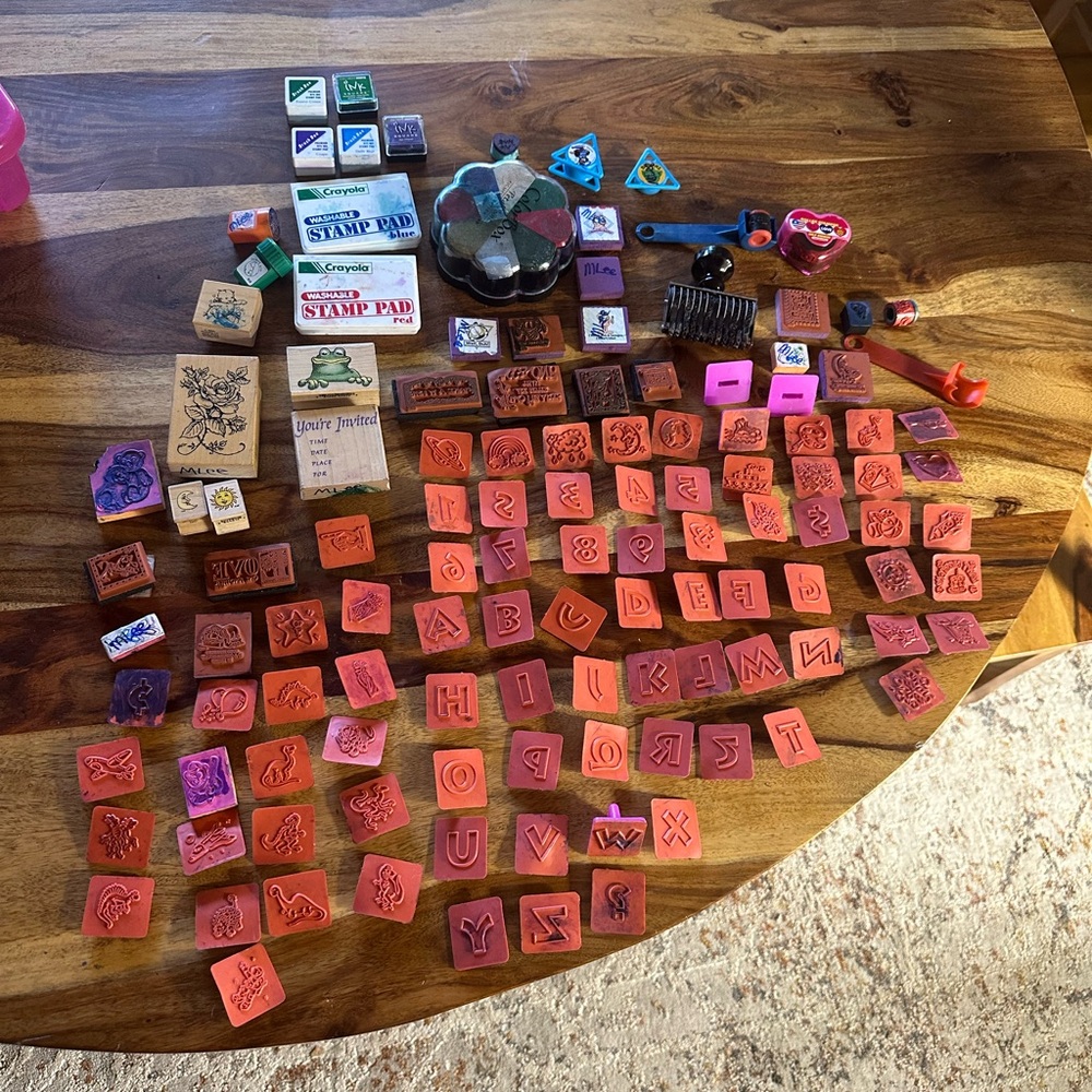 Large Rubber Stamp Collection